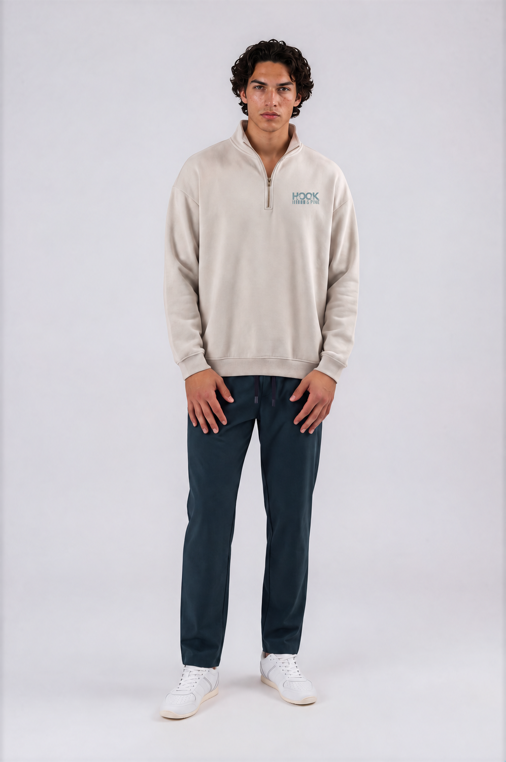 Vintage Wash Fleece Sweatshirt - Light Apricot - front - m