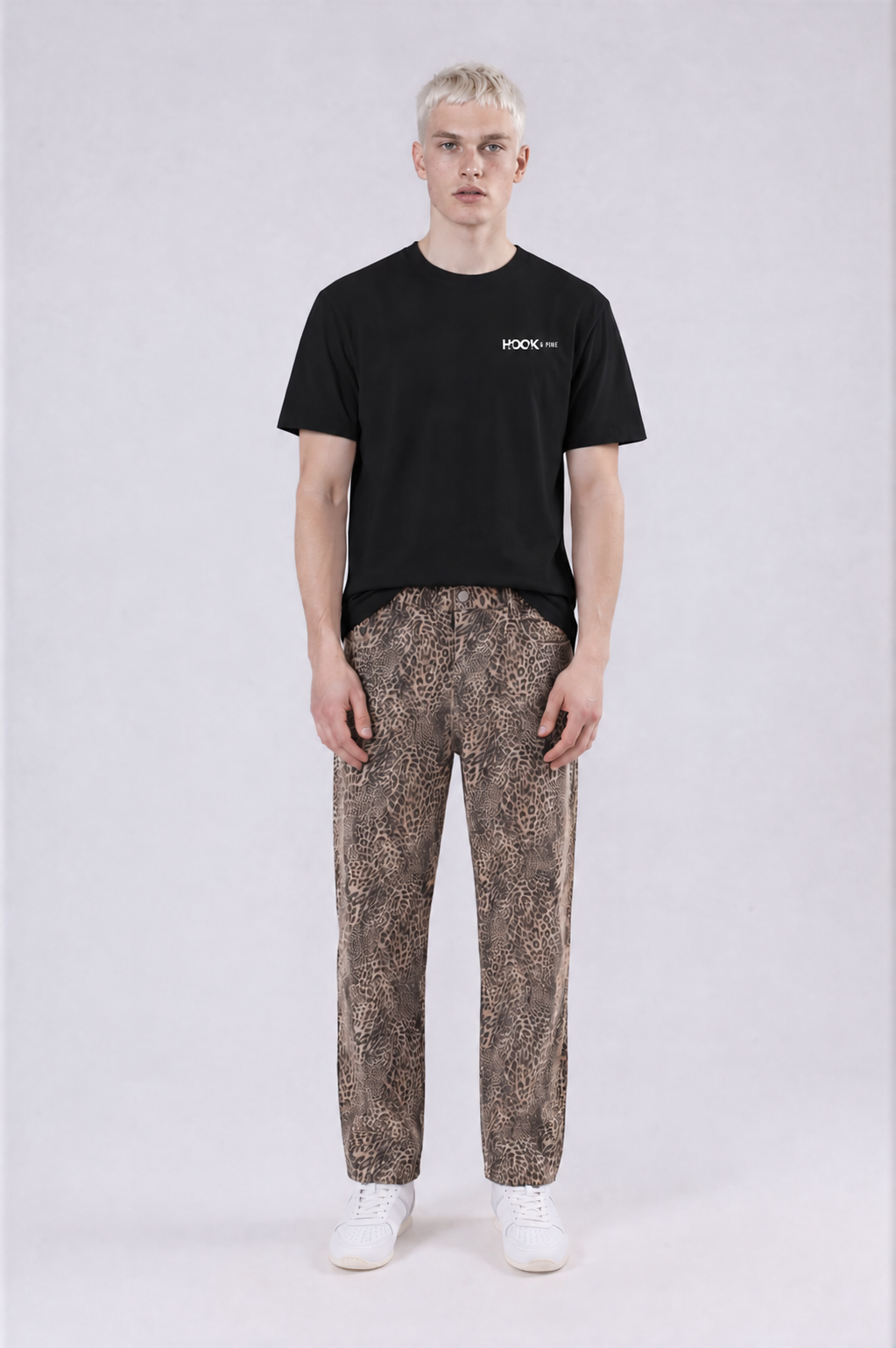 Floral Tee - Black - front