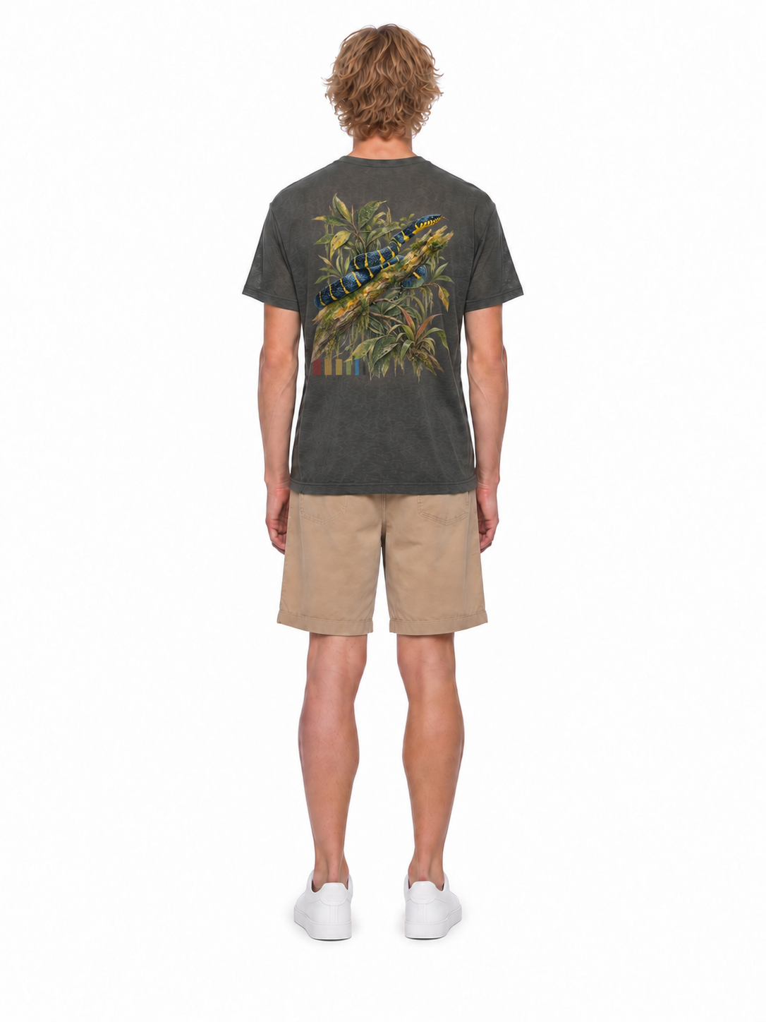 Mangrove Snake Lyocell Tee - Gray - front