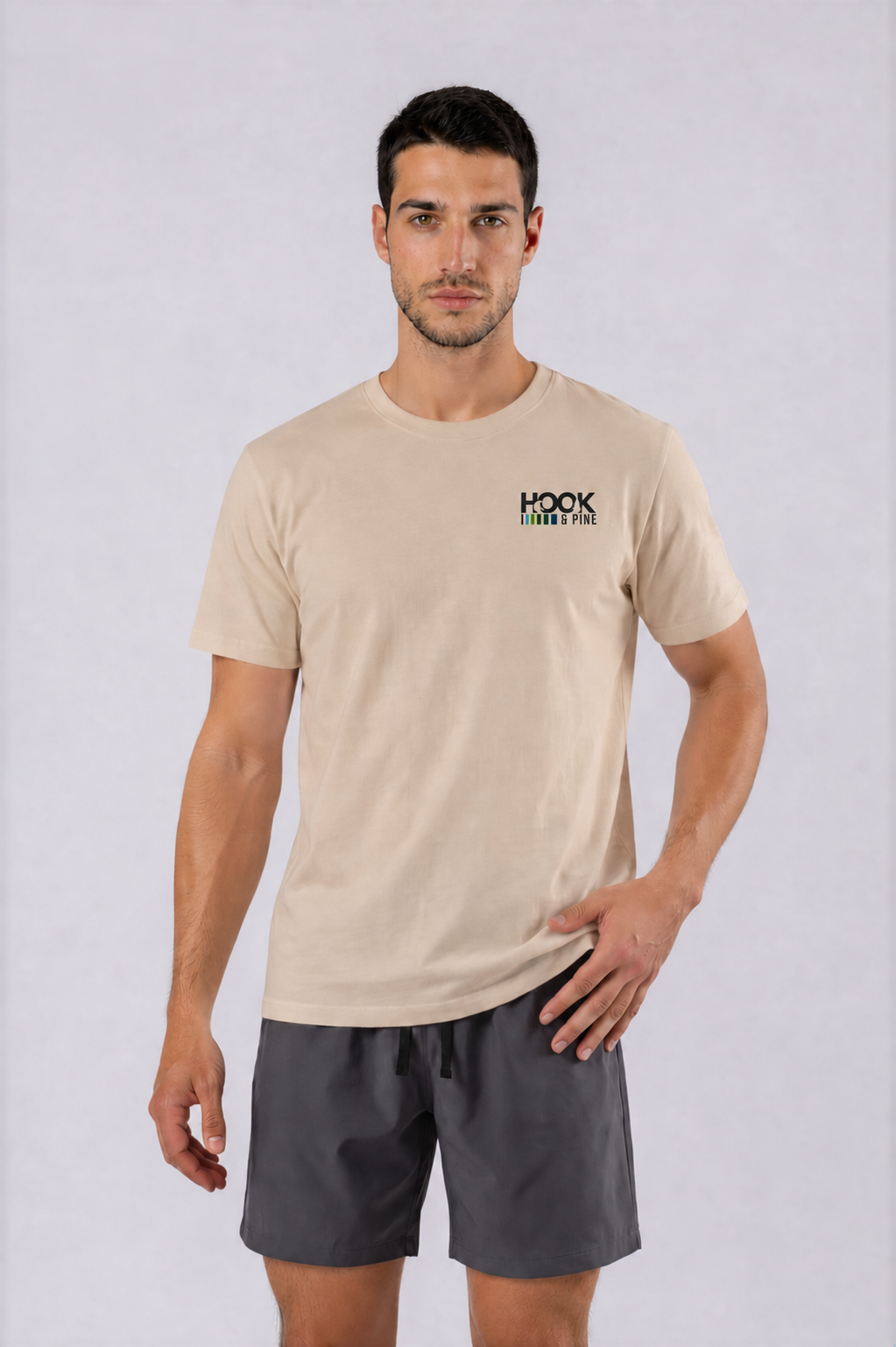 Life Is Simple Tee - Khaki - front