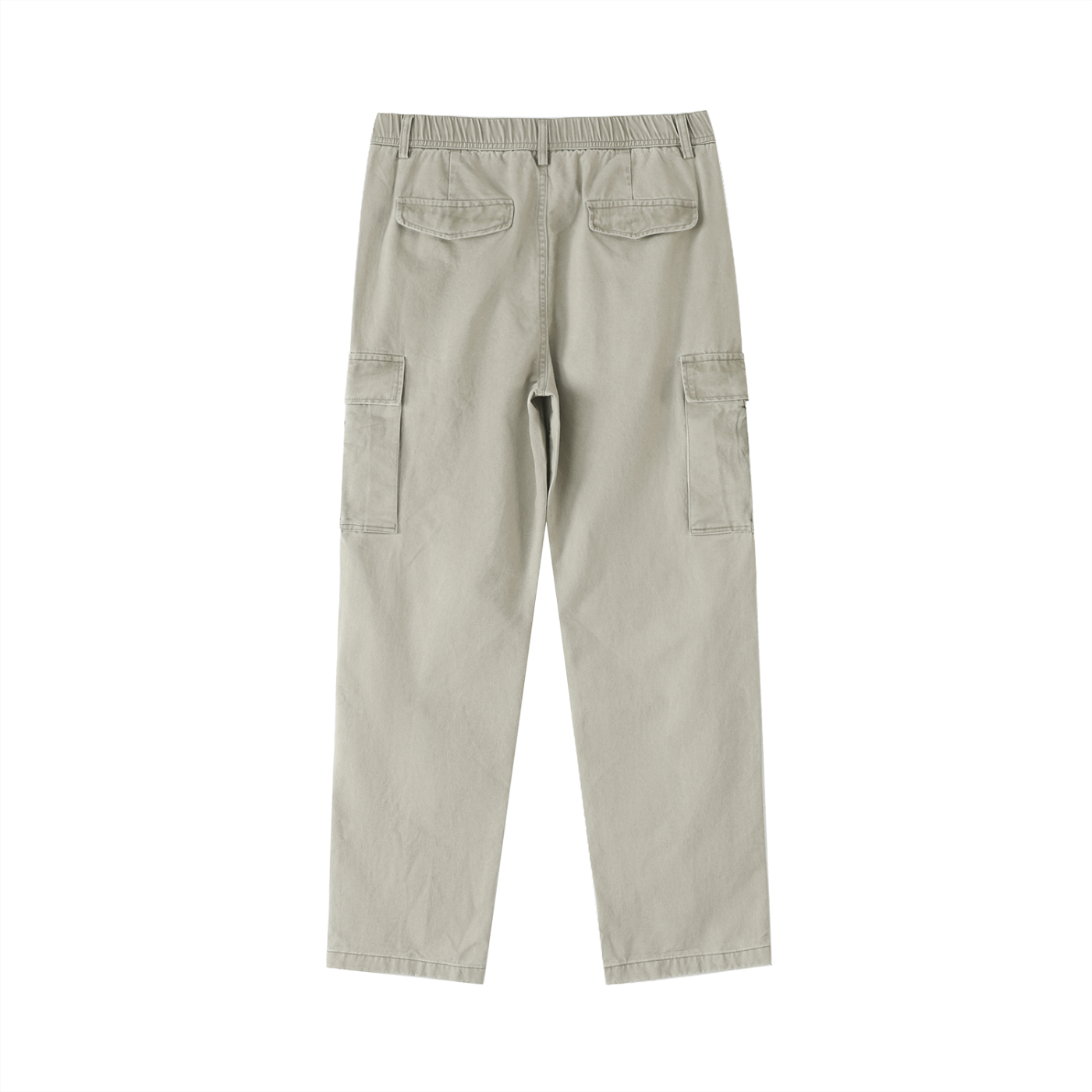 Men's Cotton Elastic-Waist Cargo Pants