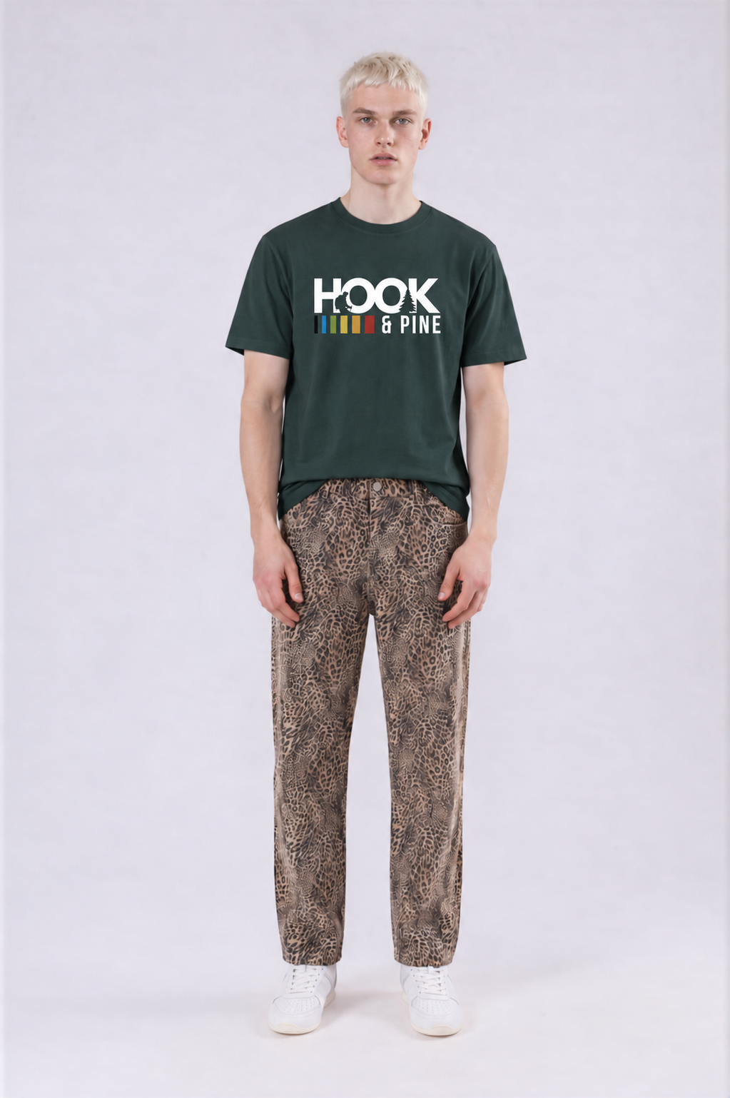 Essential Logo Tee - Vintage Green - front