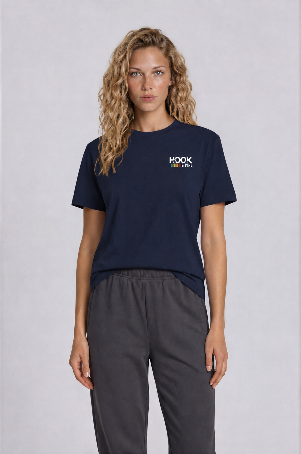Stacked Frog Tee - Royal Blue - front