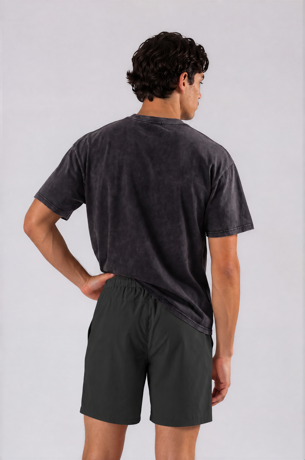 Men’s Hiking Shorts - Black - back - m