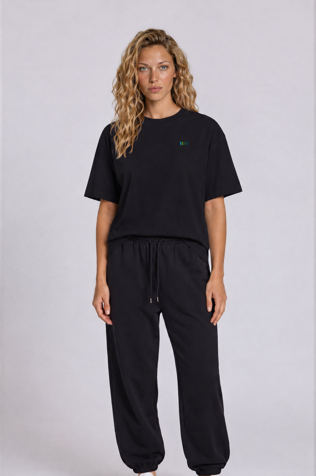 Essential Boxy Tee - Dark Gray - front - w