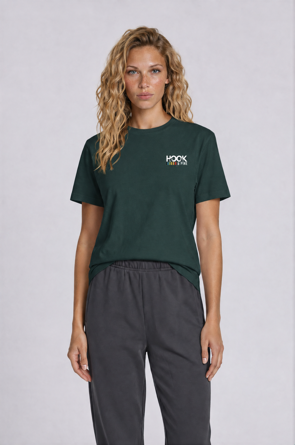 Stacked Frog Tee - Vintage Green - front
