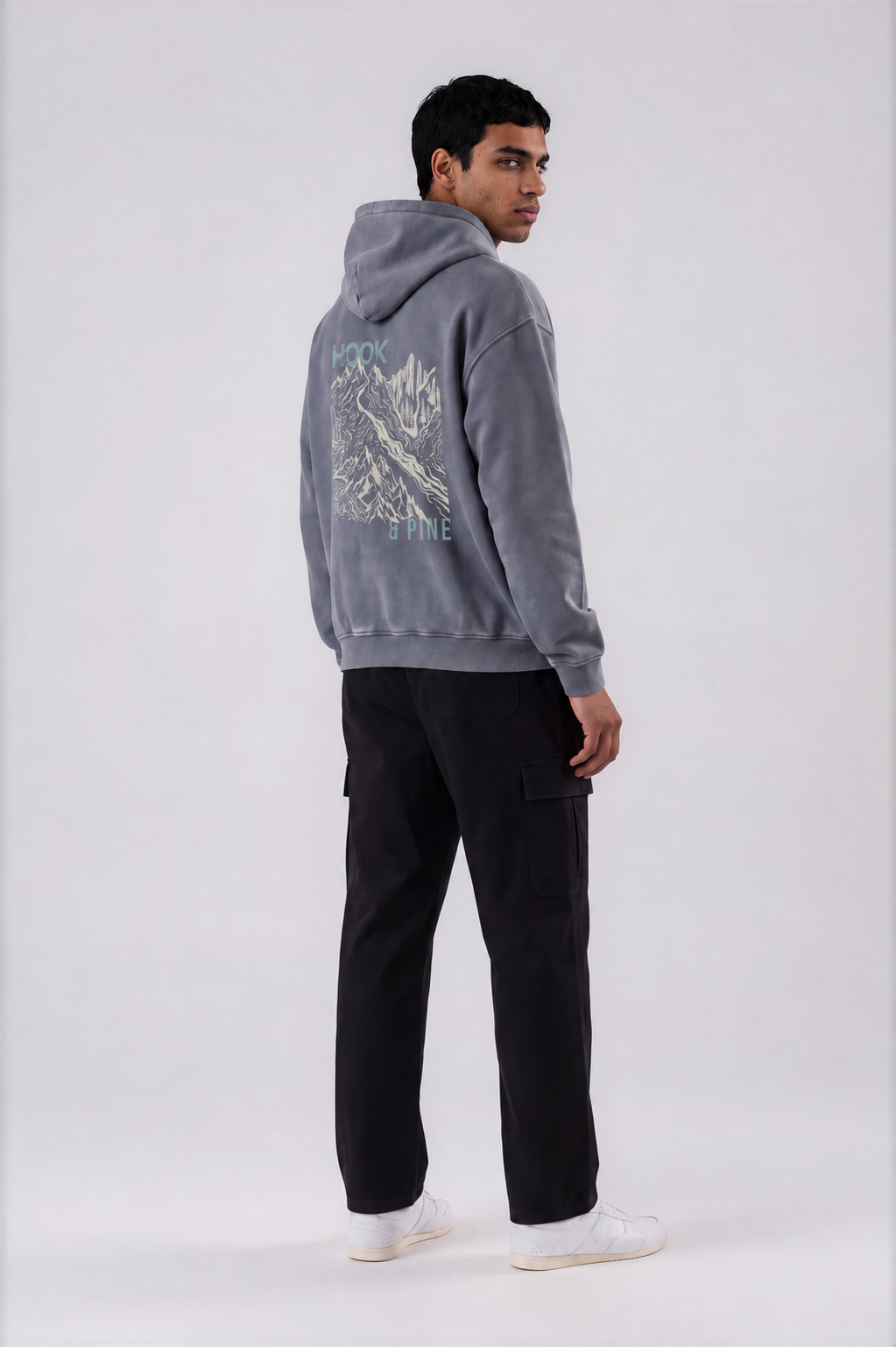 Alpine Oversized Hoodie - Royal Blue - back