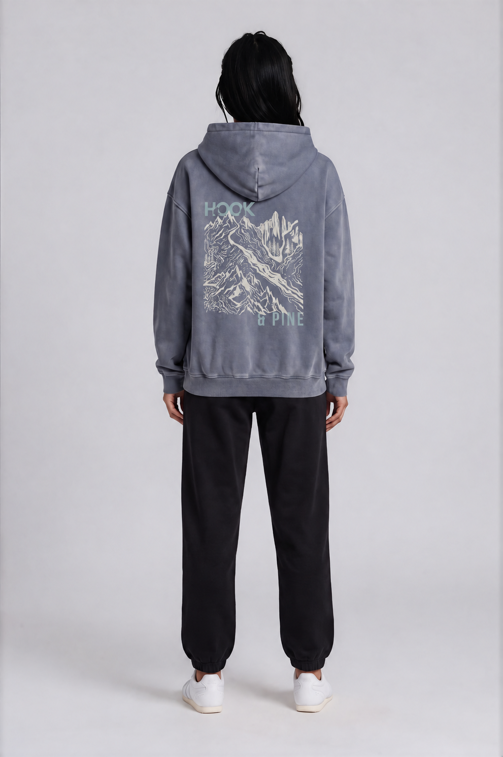 Alpine Oversized Hoodie - Royal Blue - back