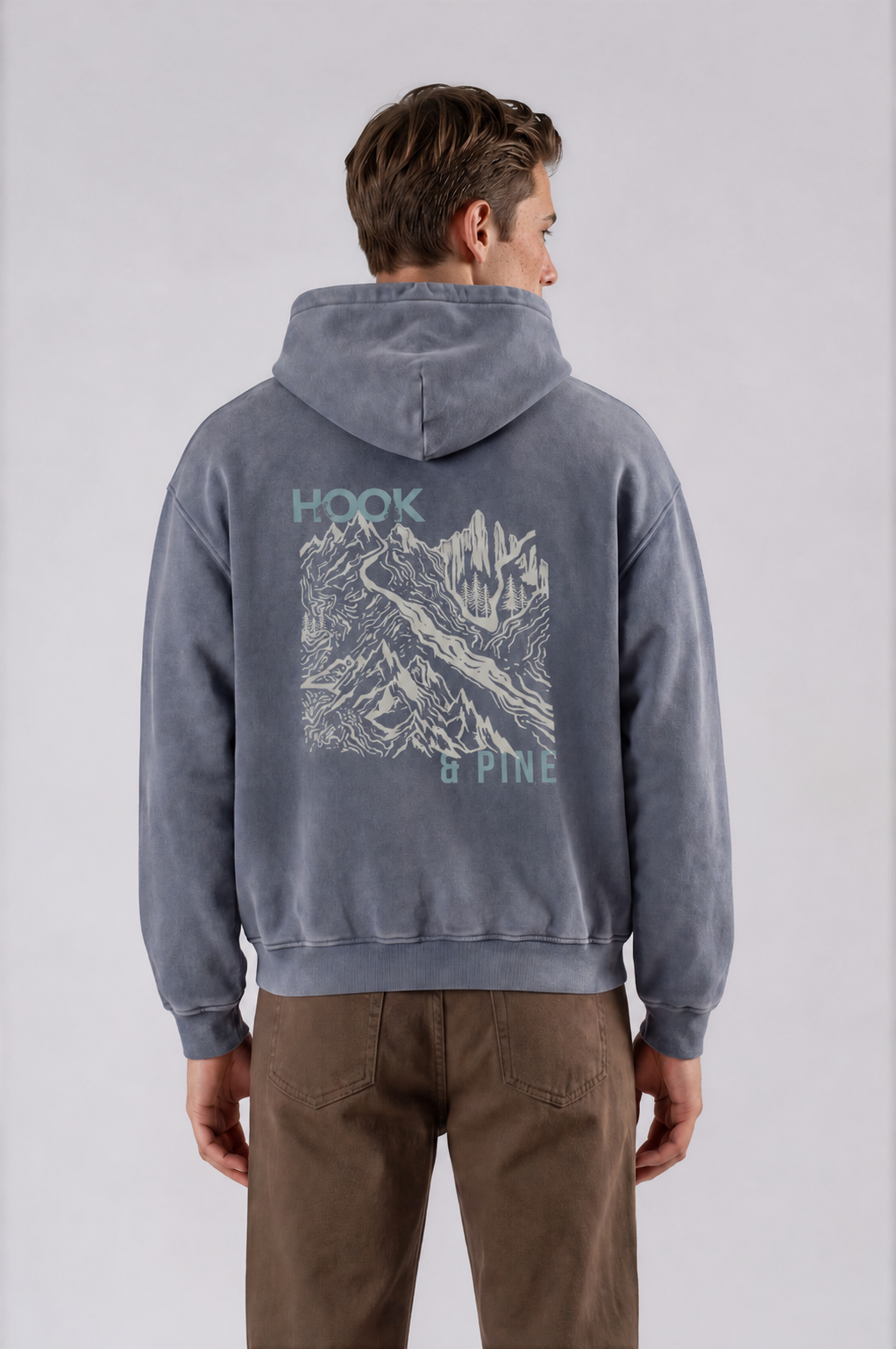 Alpine Oversized Hoodie - Royal Blue - back
