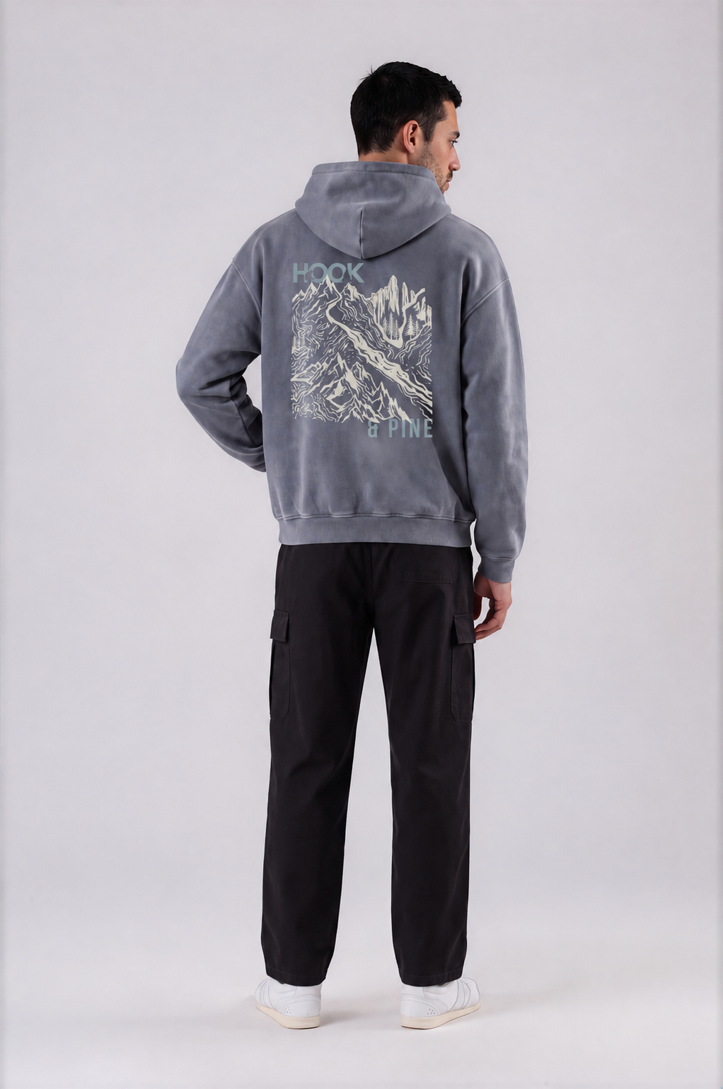 Alpine Oversized Hoodie - Royal Blue - back