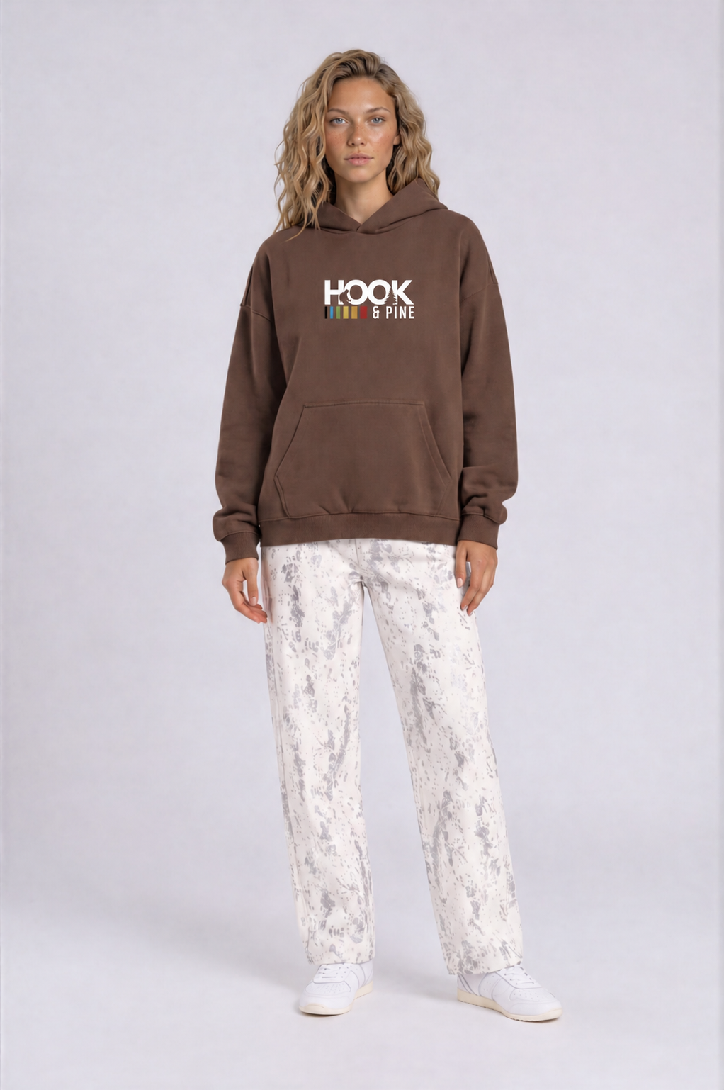Heavyweight Logo Hoodie - Coffee - front