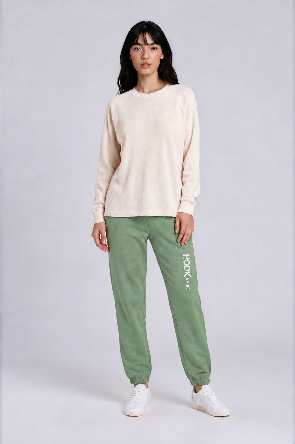 Essential Jogger Sweatpants - Army Green - front - w