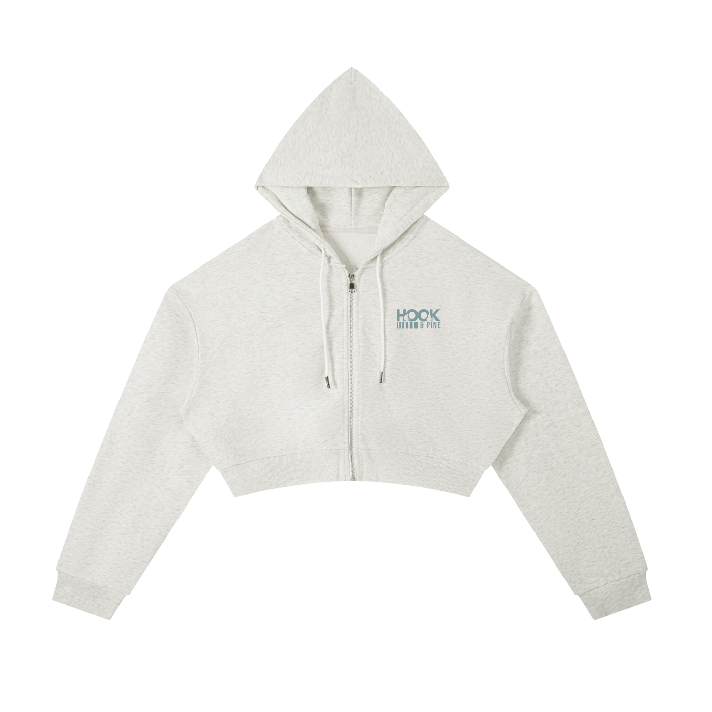 Women's Cropped Zip-Up Hoodie