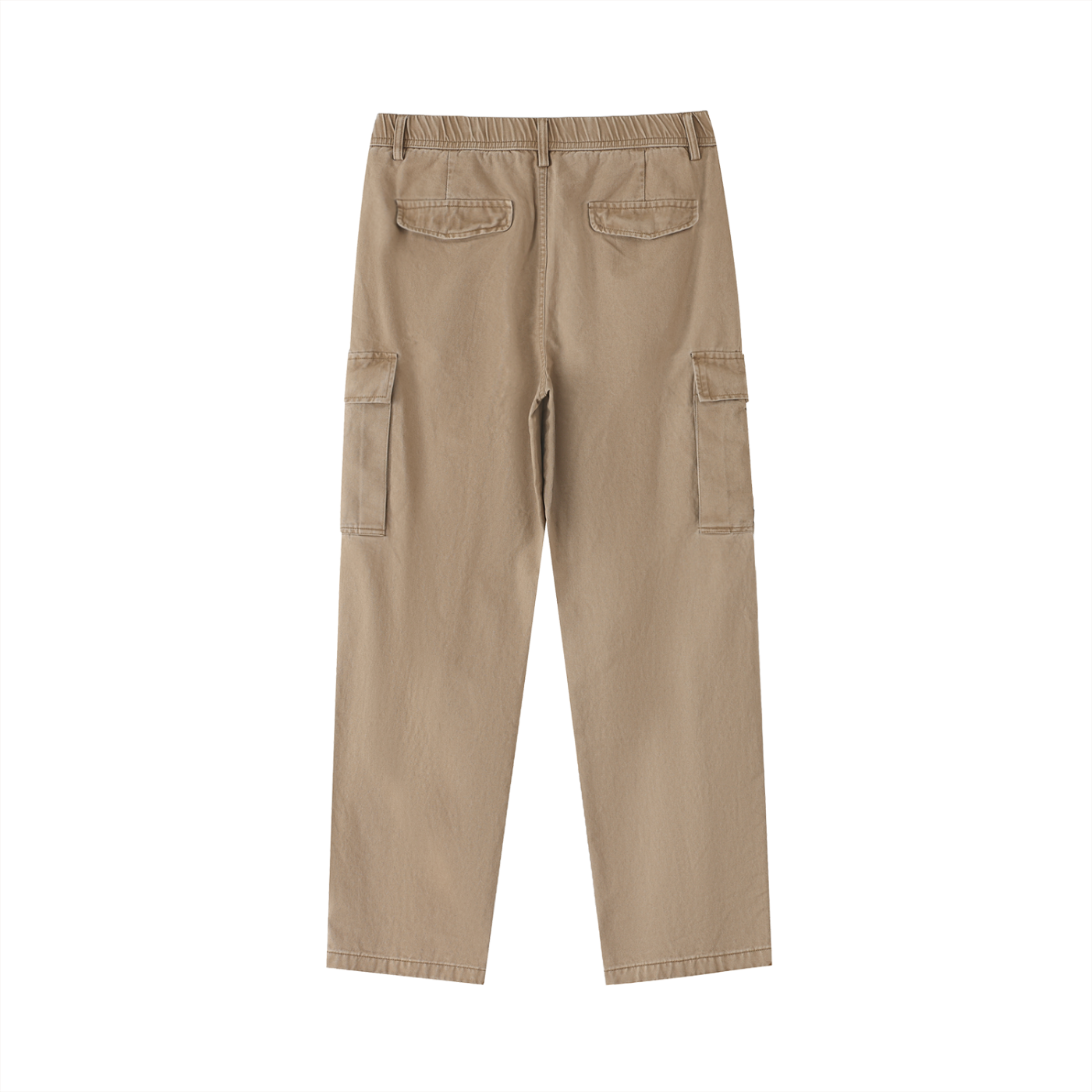 Men's Cotton Elastic-Waist Cargo Pants