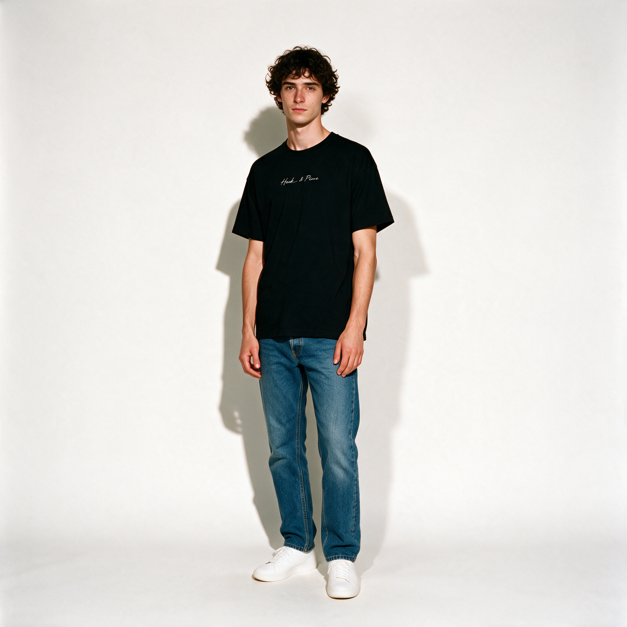 Alpine Tee - Black - full body front