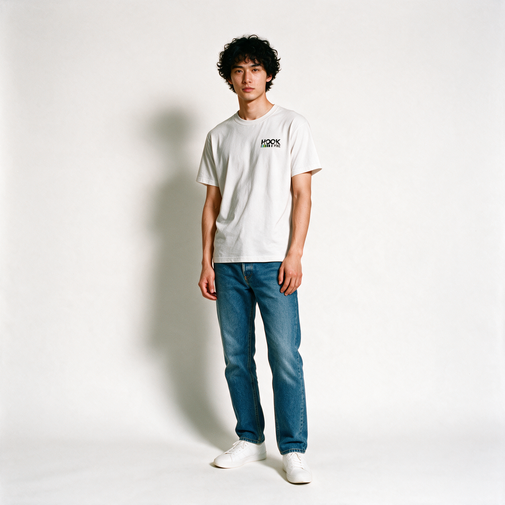 Loon Tee - White - full body front