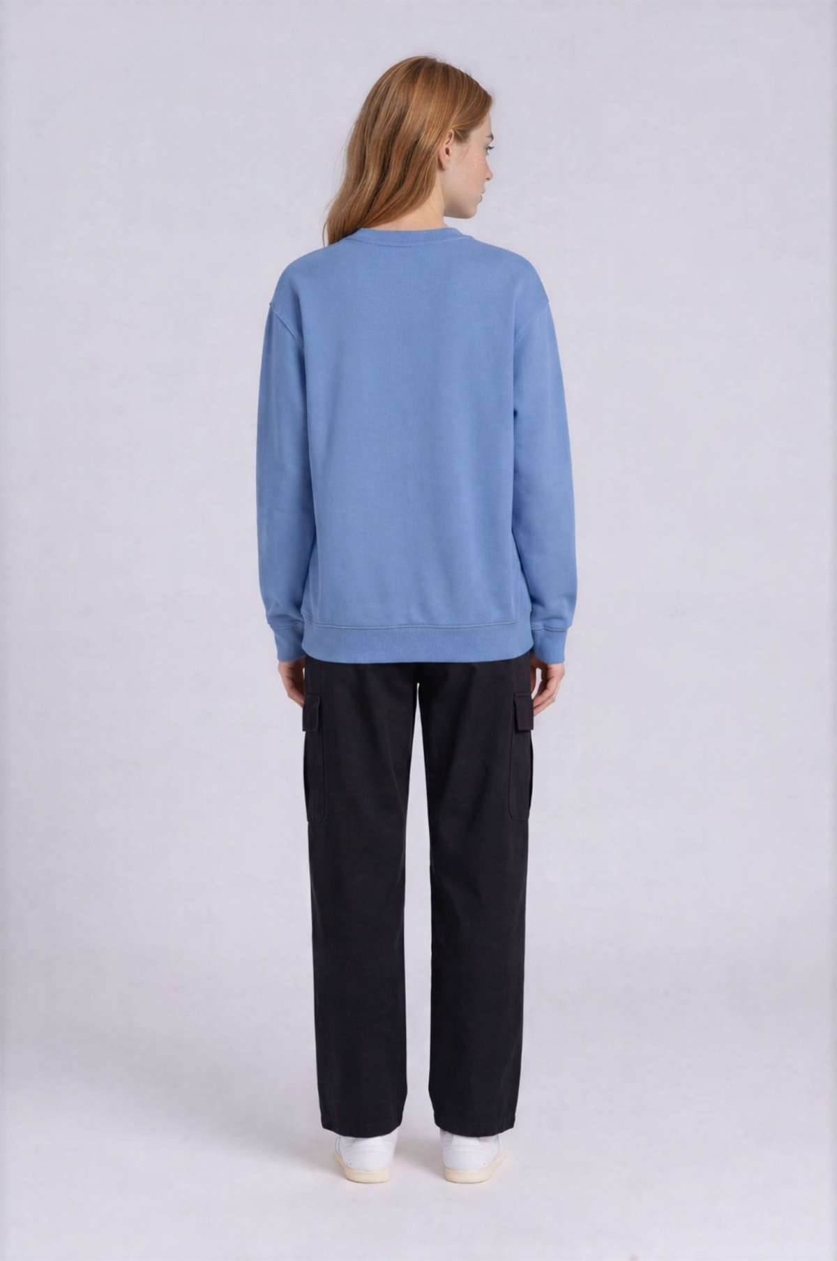 Logo Crewneck Sweatshirt - Haze Blue - back