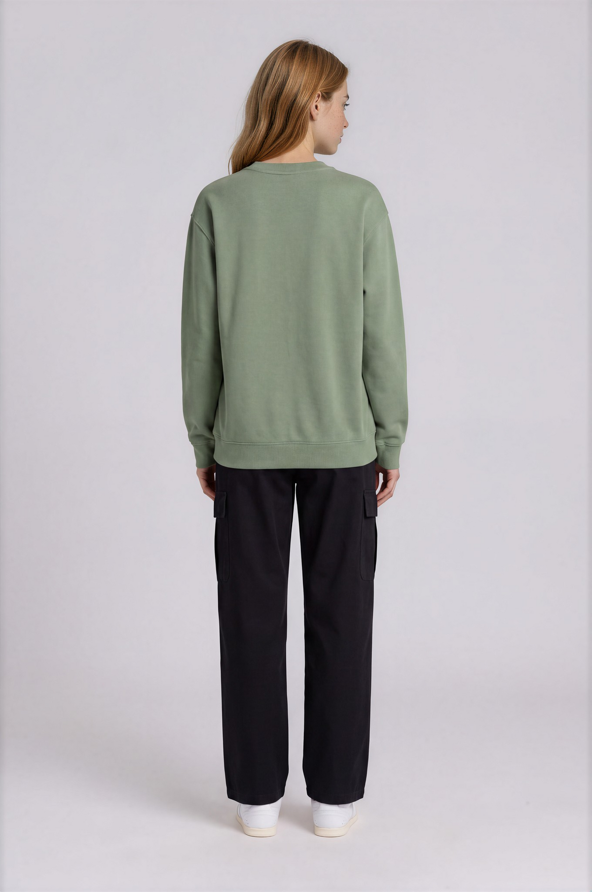 Logo Crewneck Sweatshirt - Retro Green - back