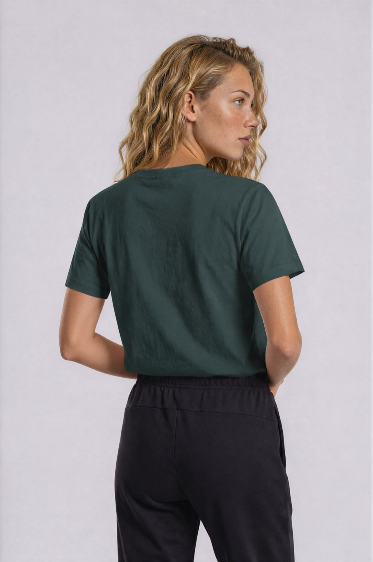 Essential Logo Tee - Vintage Green - back