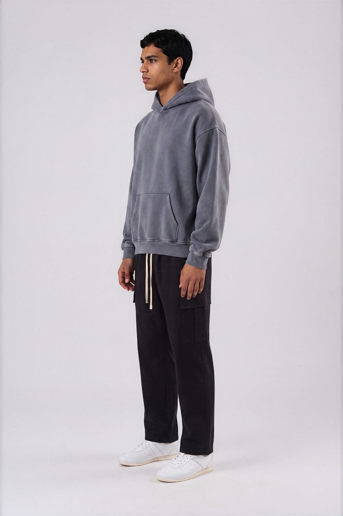 Alpine Oversized Hoodie - Royal Blue - side