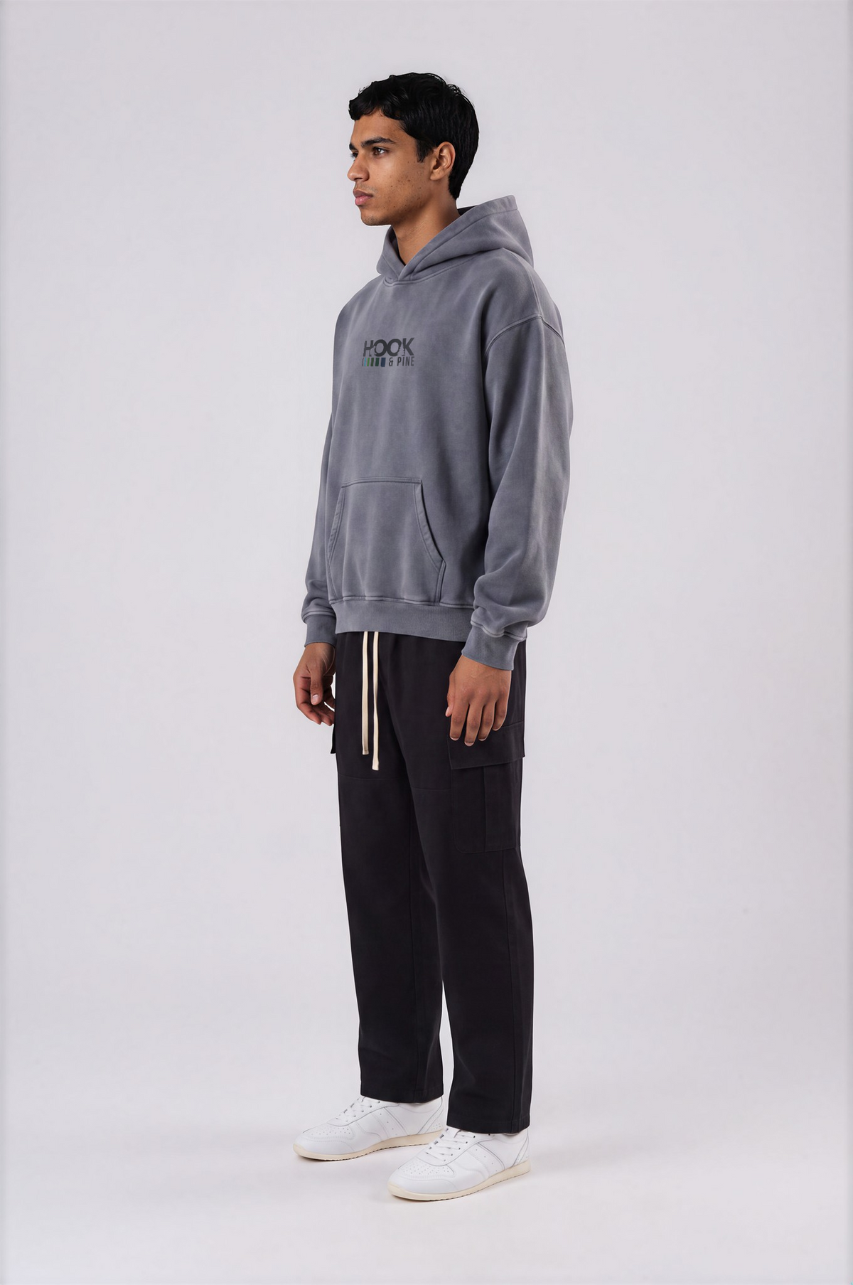 Sturgeon Oversized Hoodie - Royal Blue - side - m