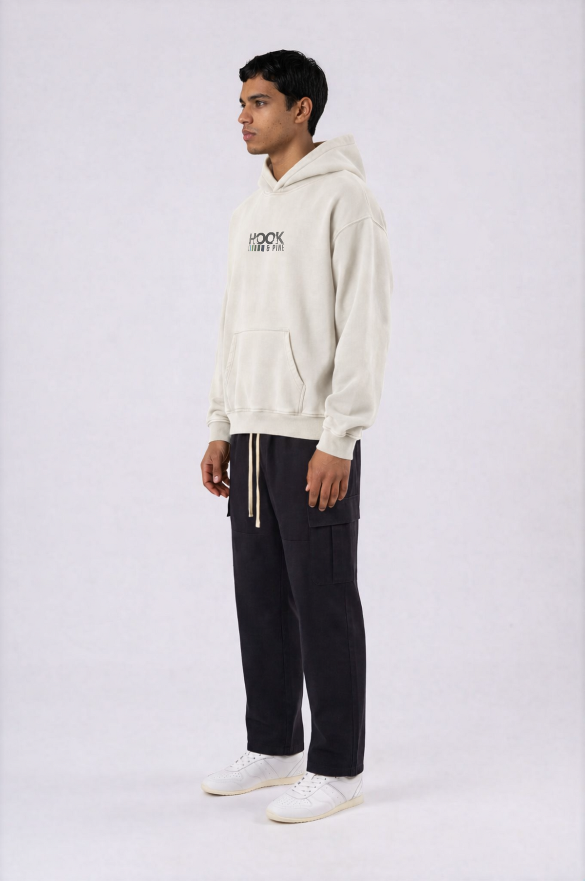 Sturgeon Oversized Hoodie - Mild Apricot - side - m