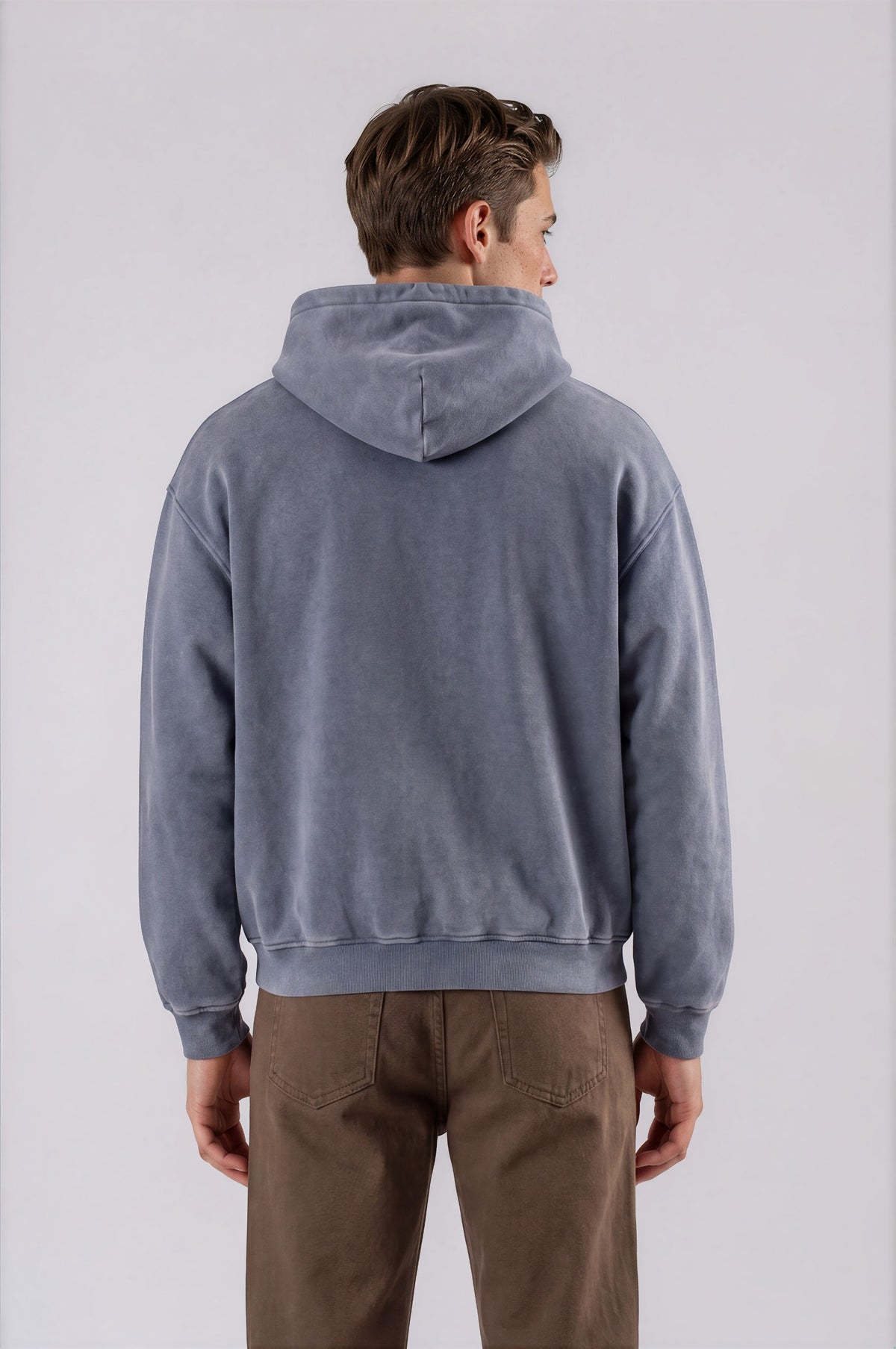 Heavyweight Oversized Hoodie - Royal Blue - back - m