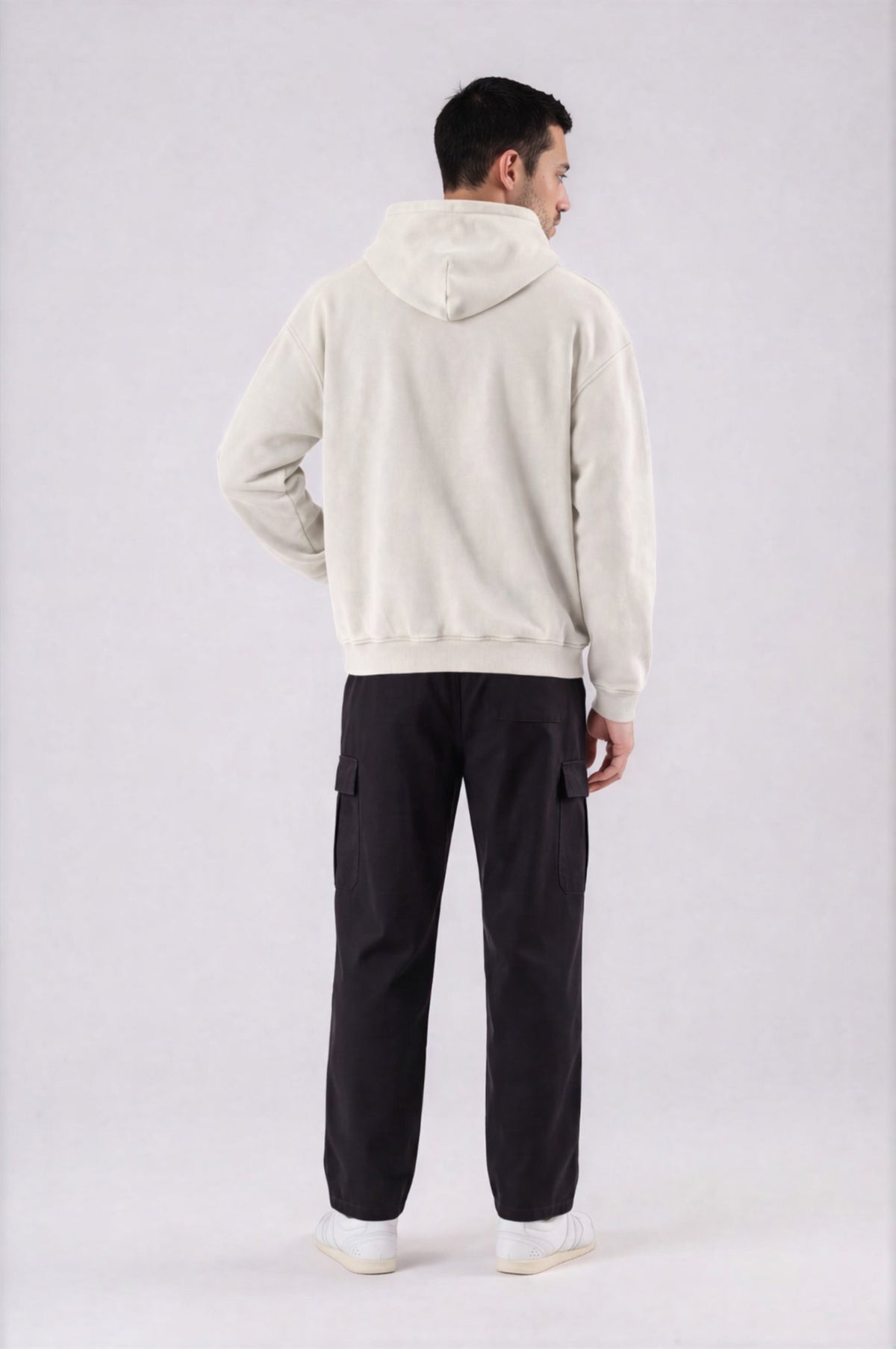 Heavyweight Oversized Hoodie - Mild Apricot - back - m