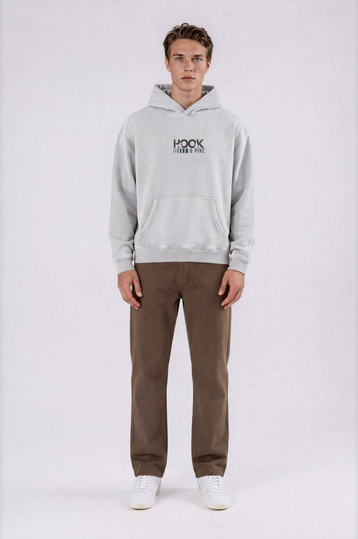 Sturgeon Oversized Hoodie - Light Gray - front - m