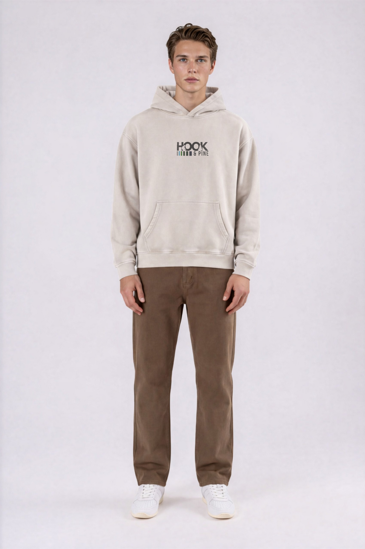 Sturgeon Oversized Hoodie - Mild Apricot - front - m
