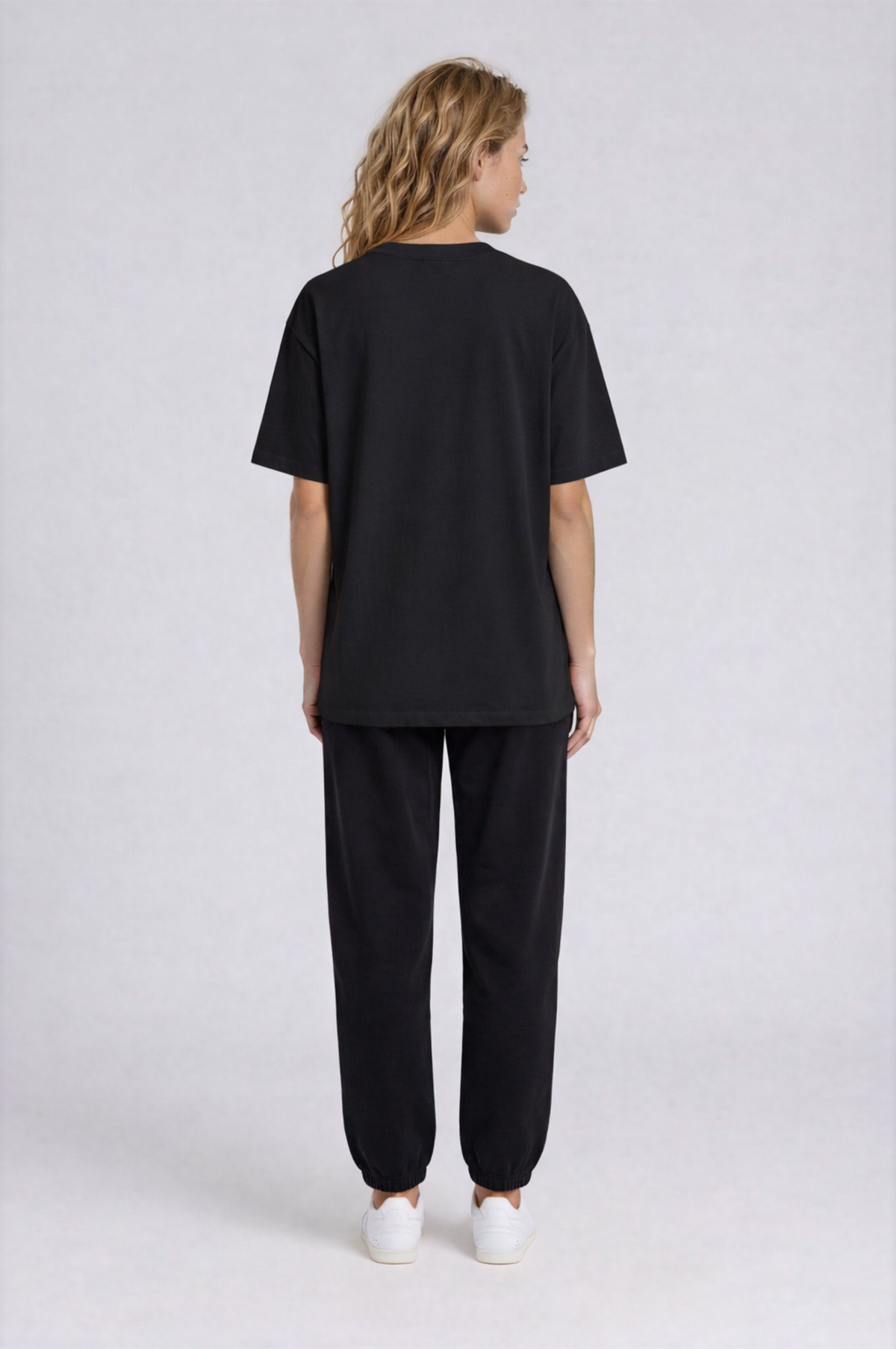 Essential Boxy Tee - Dark Gray - back - w