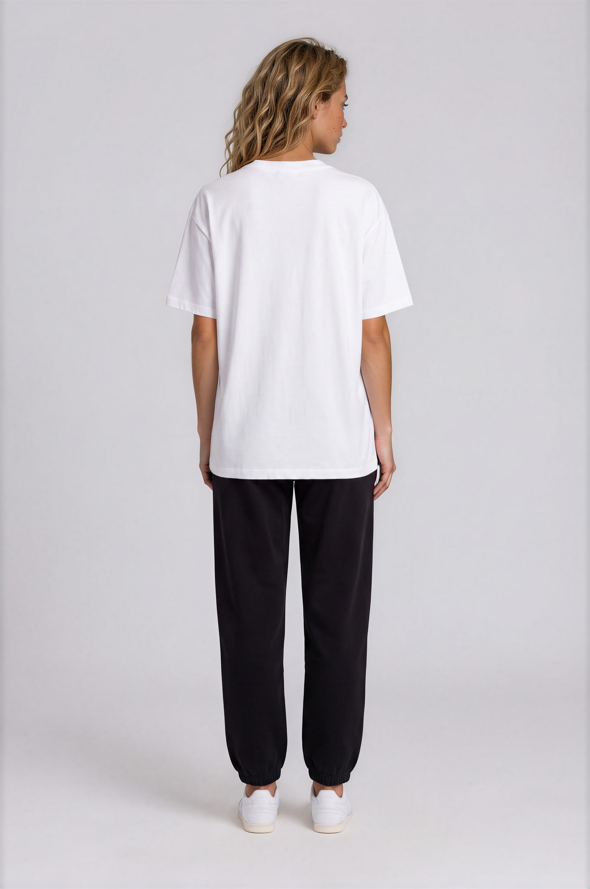 Essential Boxy Tee - White - back - w